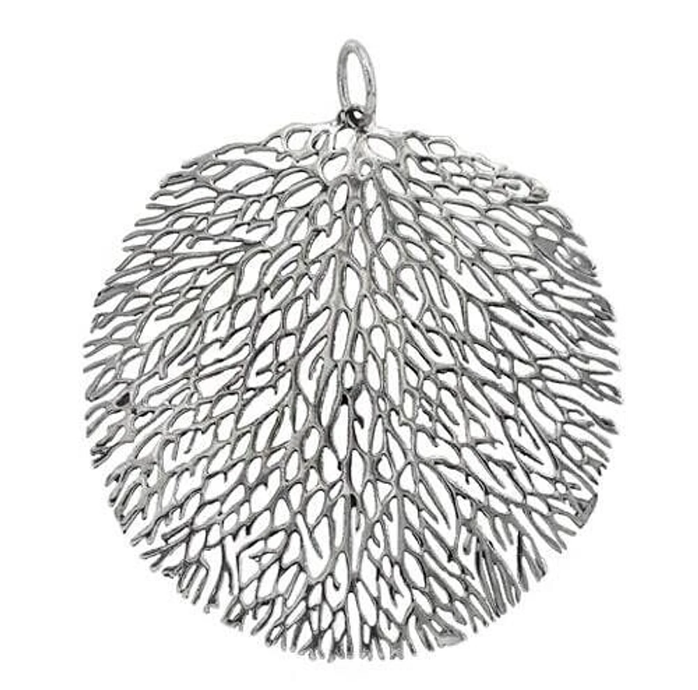 Sterling Silver Filigree Pendant, 60X58mm Frame