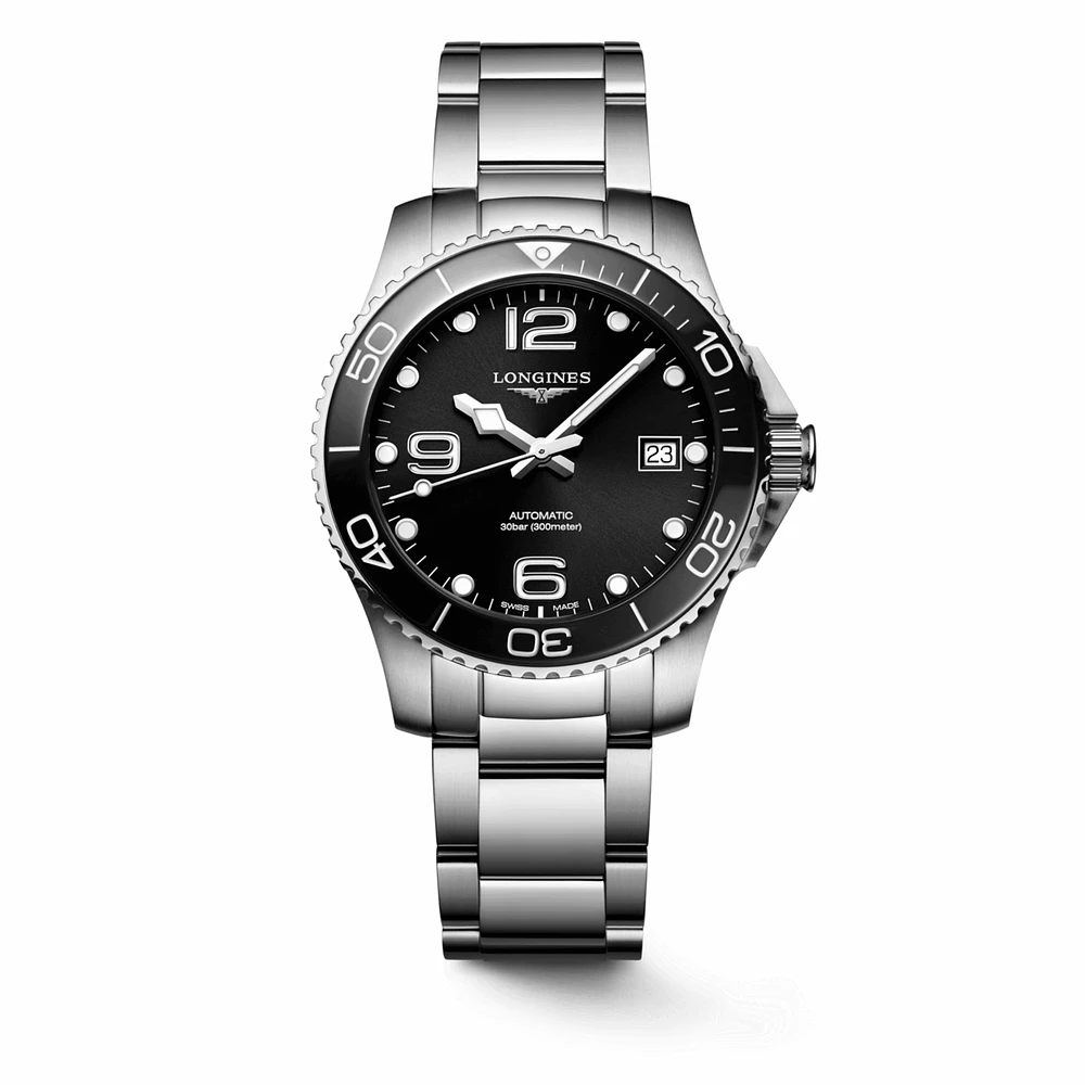 HydroConquest Black Dial Diver 39MM Automatic L37804566