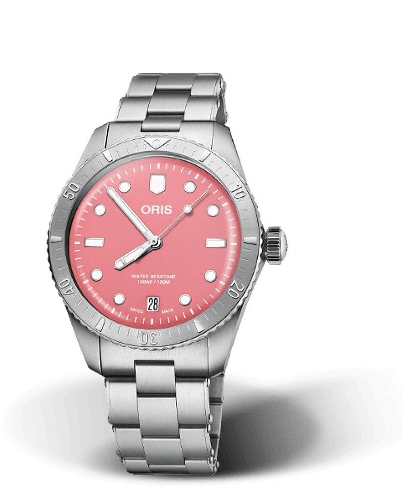 Oris Aquis Divers Sixty-Five Pink Dial 38MM Automatic