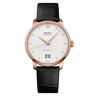 Mido Baroncelli Big Date 40 MM White Dial Automatic M027.426.36.018.00
