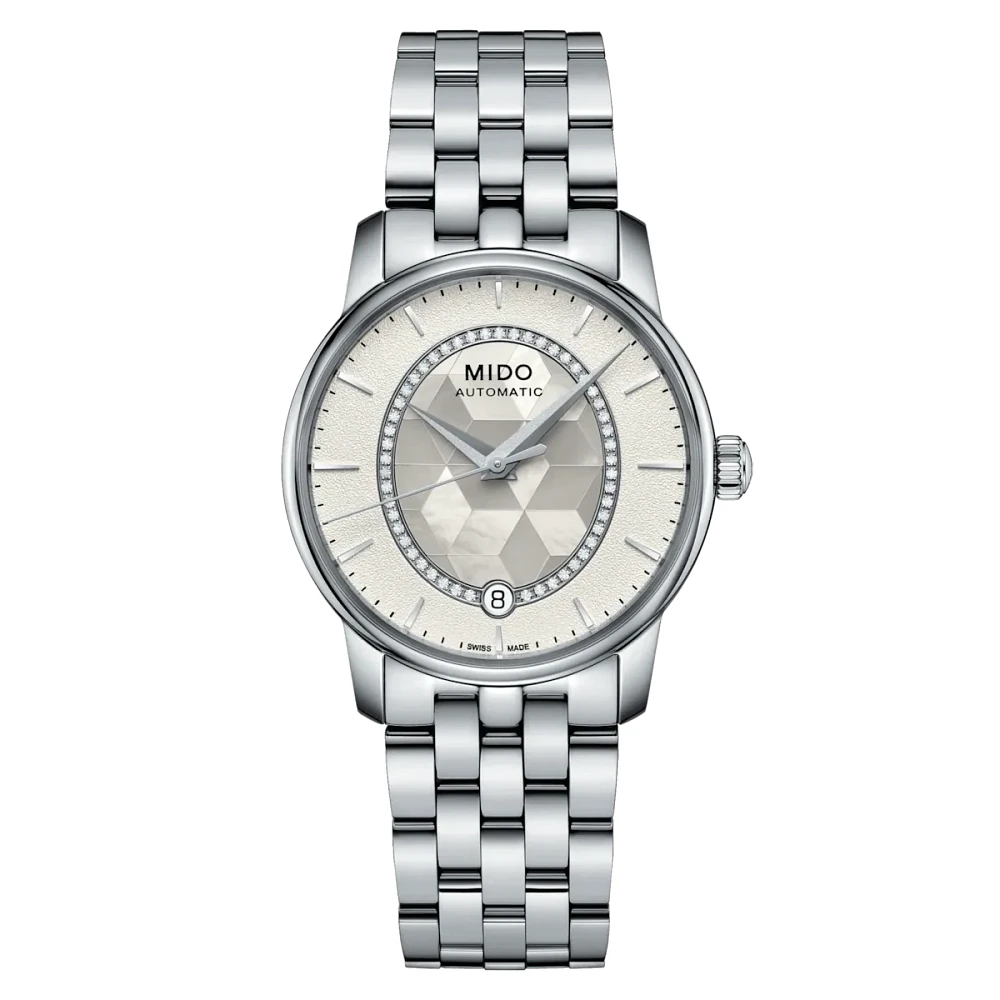 Mido Baroncelli Diamonds 33 MM Mother of Pearl Dial Automatic M007.207.11.116.00