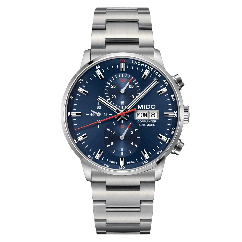 Mido Commander Chronograph 43 MM Blue Dial Automatic M016.414.11.041.00