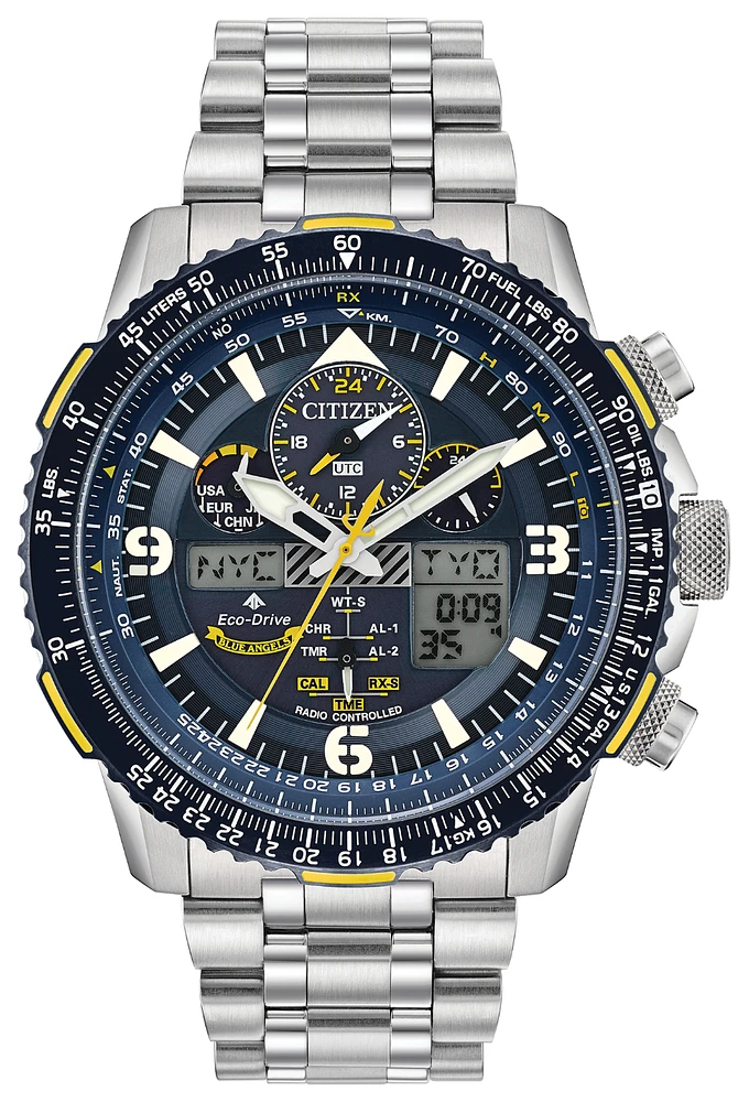 Blue Angels Promaster Skyhawk A-T Blue Dial 46MM Eco-Drive JY8078-52L