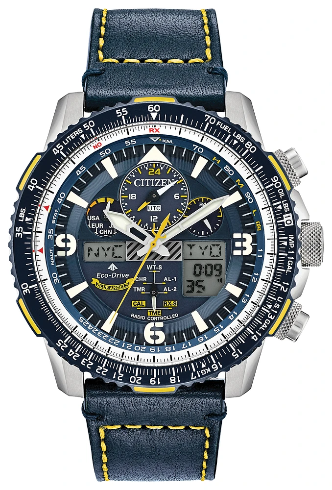 Blue Angels Promaster Skyhawk A-T Blue Dial 46MM Eco-Drive JY8078-01L