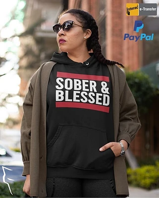 Sober & Blessed - Hoodie black
