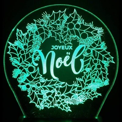 Veilleuse : Noël : Couronne de Noël