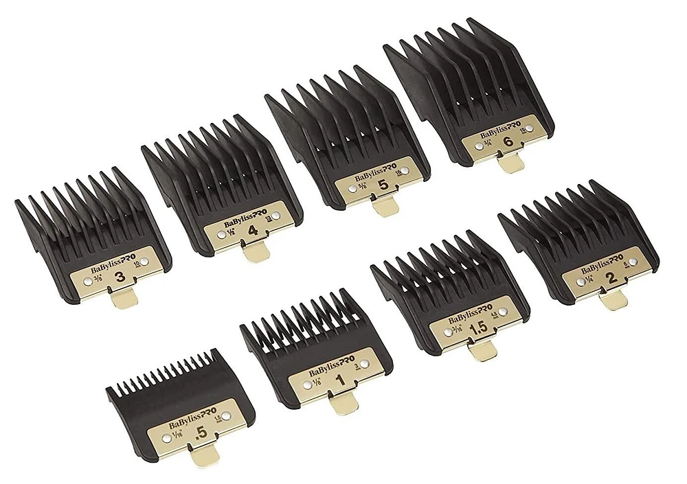 BaBylissPRO Premium Clipper Guards for FX890, FX870, FX825, FX673 & Other models, #FXPCG