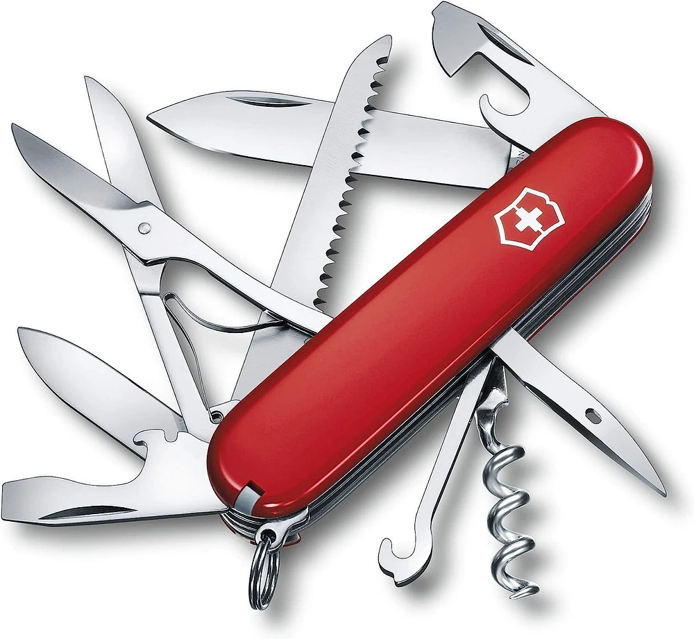 Victorinox Huntsman 91mm 15 Function Swiss Army Pocket Knife- Red- 1.3713