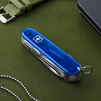 Victorinox Huntsman 91mm 15 Function Swiss Army Pocket Knife - Sapphire, 1.3713.T2-033-X1