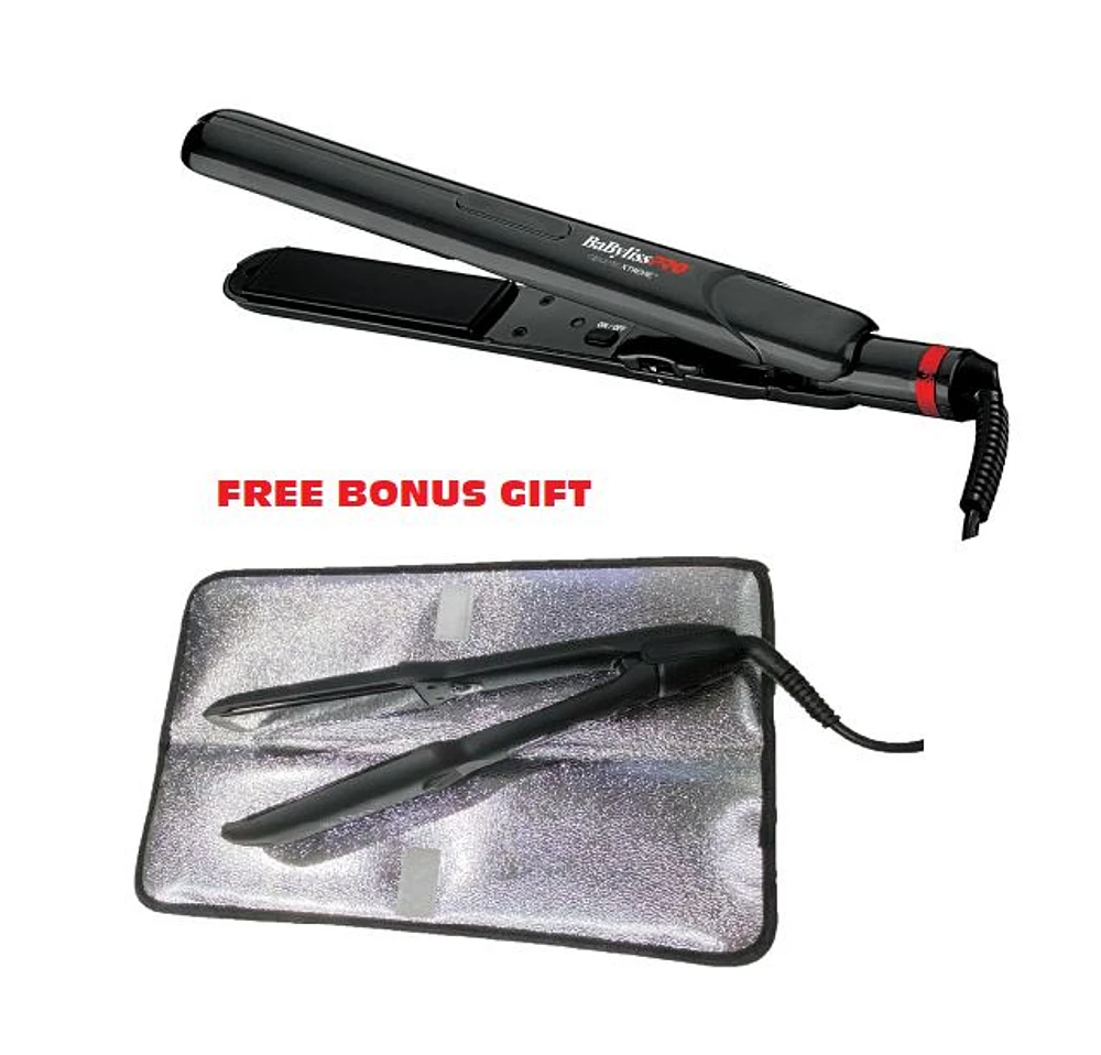 BaBylissPRO Ceramix Xtreme 1" Flat Iron (Black), BAB9555BC