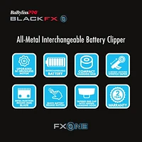 BaBylissPRO  FXONE  BLACKFX Clipper  FX899MB