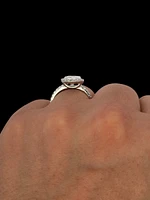 14K Gold Lab Grown Oval Diamond Engagement Ring