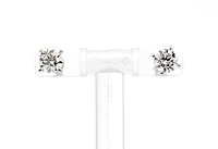 14K White Gold 0.30cttw Lab Grown Diamond Stud Earrings
