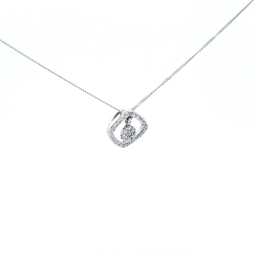 10K Gold 0.13 cttw Diamond Pendant