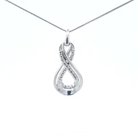 10K White Gold cttw Diamond Pendant