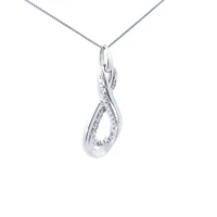 10K White Gold cttw Diamond Pendant