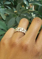14K Yellow Gold 0.80 cttw Diamond Ring