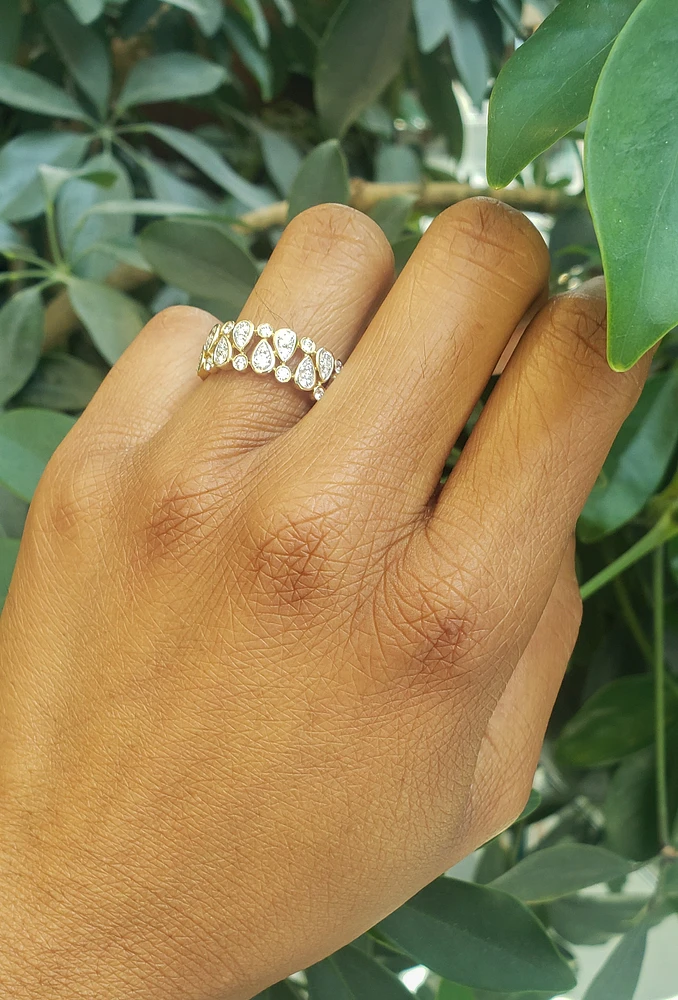 14K Yellow Gold 0.80 cttw Diamond Ring