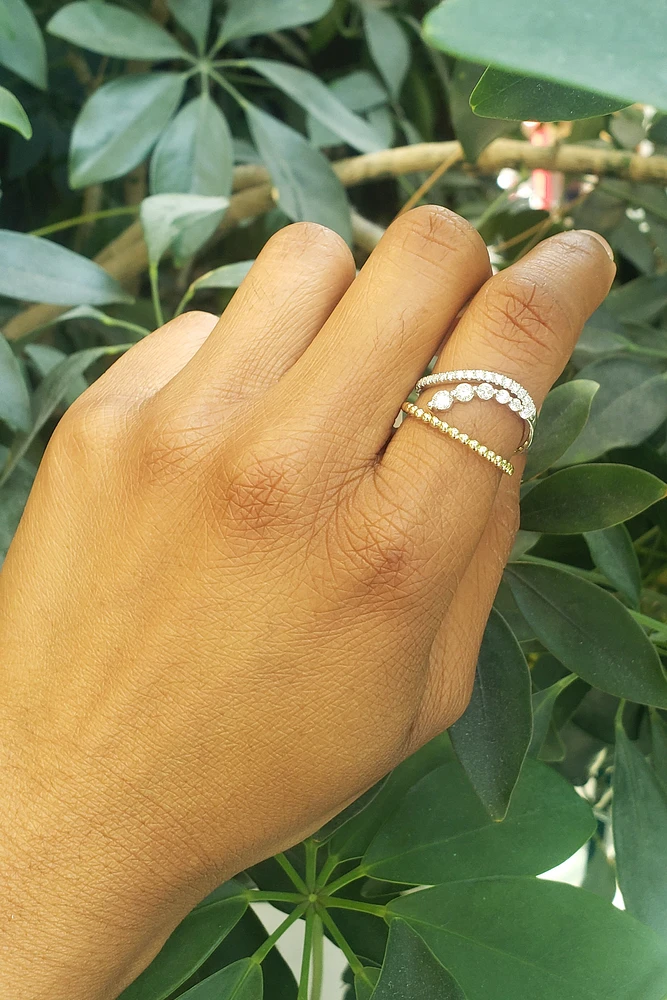 14K Yellow and White Gold 0.52 cttw Diamond Ring