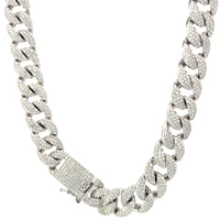 925 Sterling Silver Miami Cuban Curb Bracelet with Cubic Zirconias