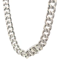 925 Sterling Silver Miami Cuban Curb Bracelet with Cubic Zirconias