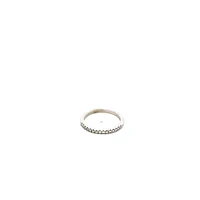 14K White Gold 0.15cttw Diamond Band, 6