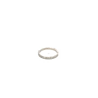14K White Gold 0.20cttw Diamond Band, 6