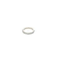 14K White Gold 0.38cttw Diamond Band, 6 - /