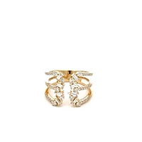 14K Yellow Gold 0.70 cttw White Diamond Ring