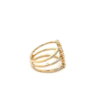 14K Yellow Gold 0.70 cttw White Diamond Ring