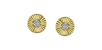 10K Yellow Gold cttw Diamond Stud Earrings