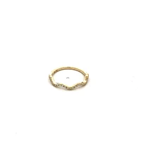 10K Yellow Gold 0.15cttw Diamond Ring - /
