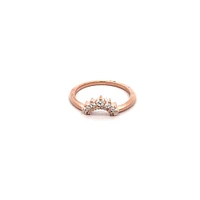 14K White, Yellow or Rose Gold 0.16cttw Diamond Ring - Earth Grown Diamonds /