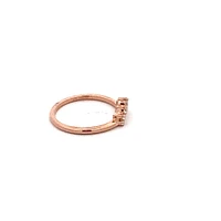 14K White, Yellow or Rose Gold 0.16cttw Diamond Ring - Earth Grown Diamonds /