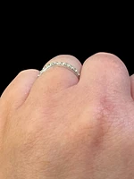 14K White Gold 0.38cttw Diamond Band, 6 - /