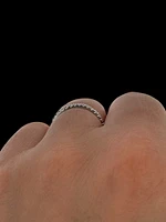 14K White Gold 0.20cttw Diamond Band, 6