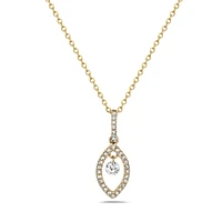14K Gold Diamond Pendant