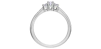 14K White Gold 0.33cttw Diamond Engagement Ring