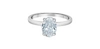 14K White Gold ct Lab Grown Diamond Engagement Ring