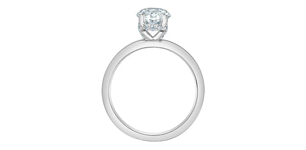 14K White Gold ct Lab Grown Diamond Engagement Ring