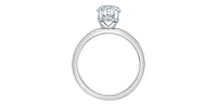 14K White Gold ct Lab Grown Diamond Engagement Ring