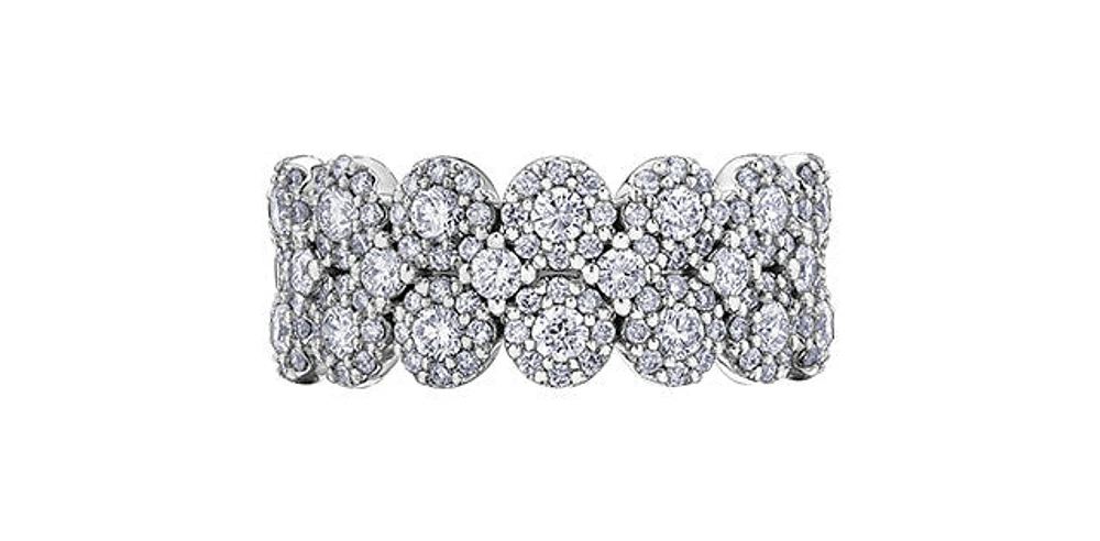 10K White Gold 1.14 cttw Diamond Ring