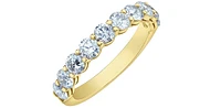 14K Yellow Gold 1.50cttw Lab Grown Diamond Band