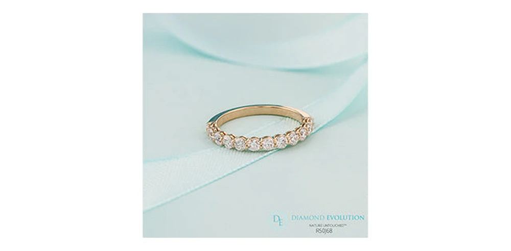 14K Yellow Gold 0.75cttw Lab Grown Diamond Band