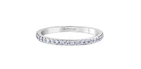 18K White Gold 0.88cttw Canadian Diamond Band - size 6.5