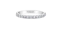 18K White Gold 0.30cttw Canadian Diamond Band - size 6.5