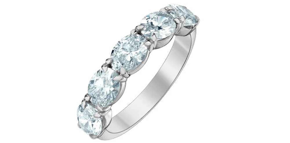 14K White Gold 2.50cttw Lab Grown Diamond Band