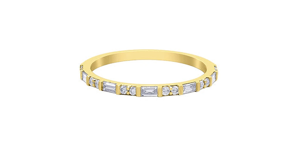 10K Yellow Gold 0.20cttw Baguette Diamond Ring