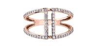 10K Rose Gold 0.40cttw Diamond Ring - /