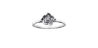 10K White Gold 0.01cttw Diamond Ring
